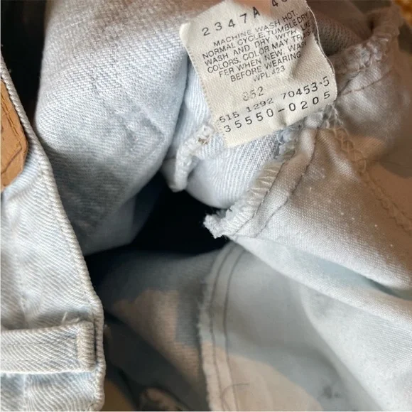 Vintage Bermuda Levi's 550 orange tab Made in USAdenim shorts